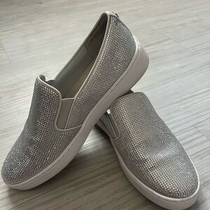 Michael Kors Silver Women's Slip-On Sneakers